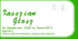 kasszian glosz business card